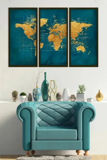 Pikturë dekorative me kornizë MDF (3 copë), Wallity, Artsmdfdkset14