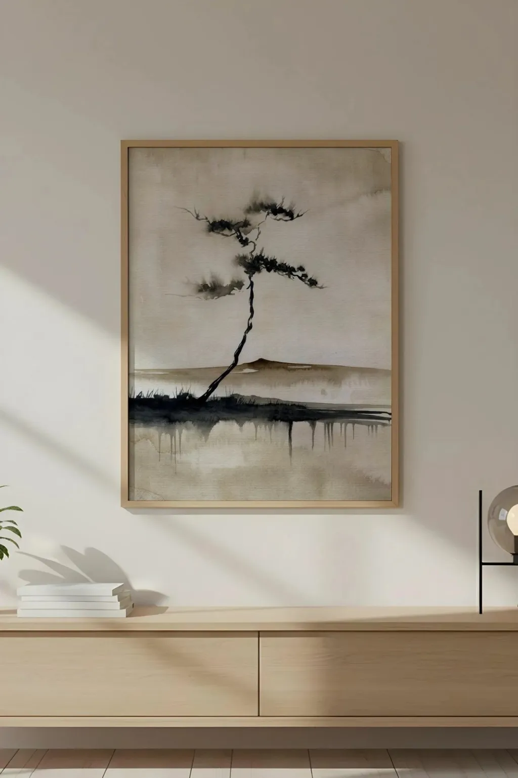 Pikturë dekorative me kornizë MDF, Wallity Huhu726, 30x40cm - 1