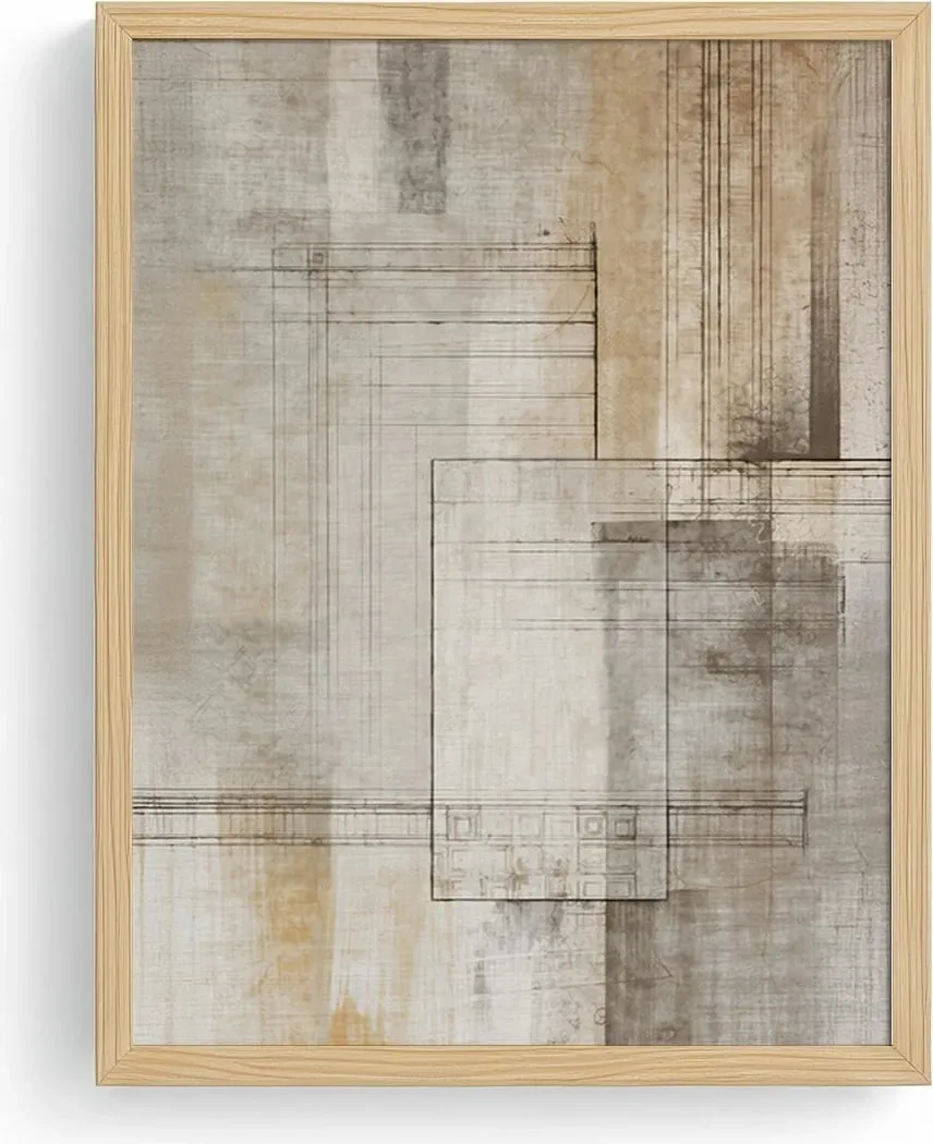 Pikturë dekorative me kornizë MDF, Wallity Huhu730, 50x35 cm - 2