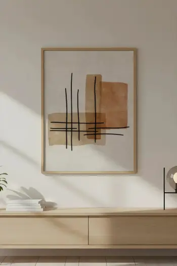 Pikturë dekorative me kornizë, MDF, shumëngjyrëshe, Wallity Huhu731, 30x40cm