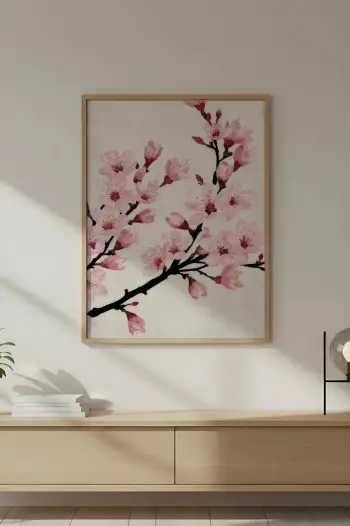 Pikturë dekorative me kornizë MDF, Wallity, Huhu732, 50x35 cm