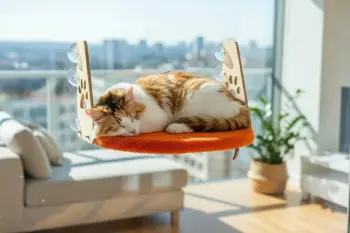 Shtrat dritareje për kafshë, portokalli, Paws & Whiskers