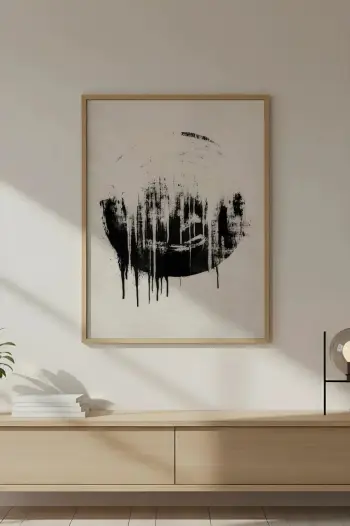 Pikturë dekorative me kornizë, MDF, Wallity, Huhu735, 40x60cm