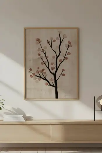 Pikturë dekorative me kornizë MDF, Wallity, Huhu737, 30x40cm