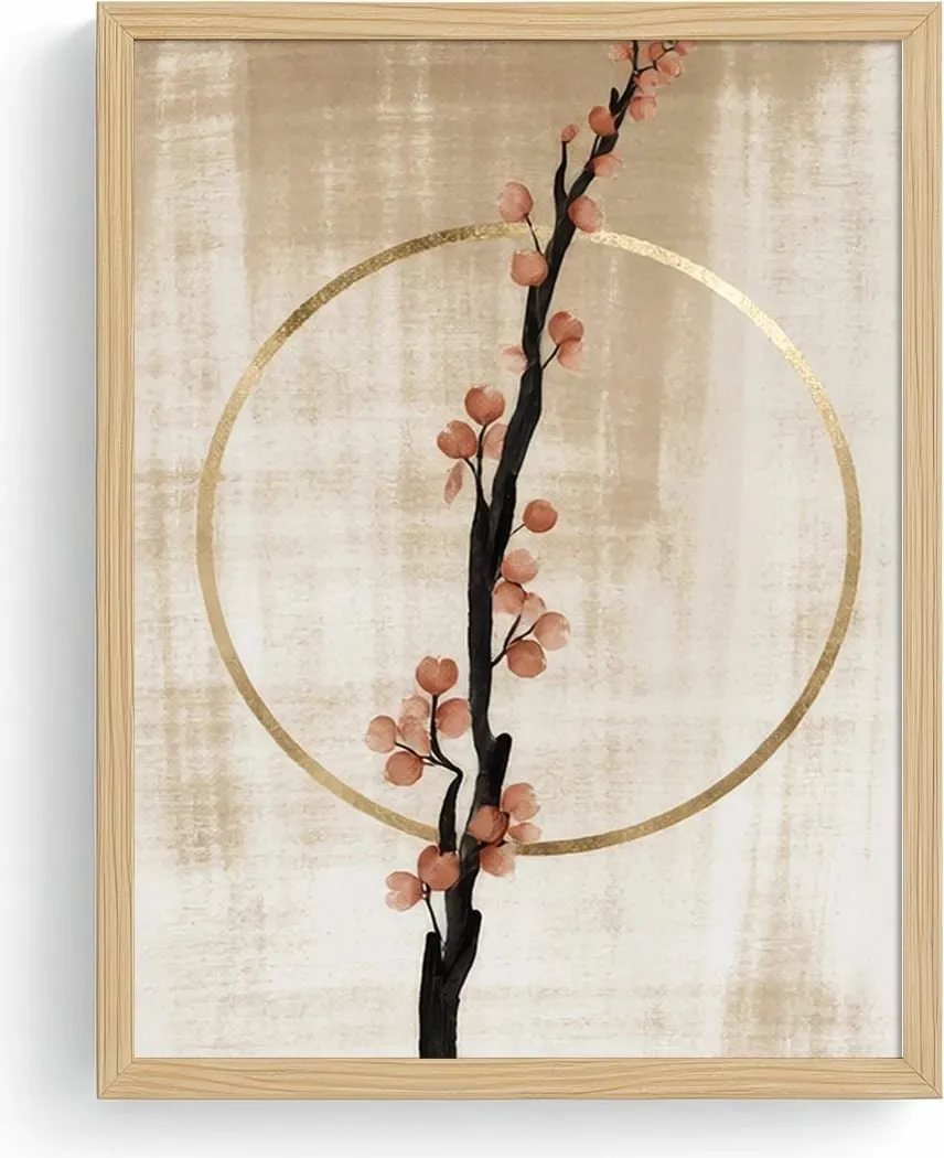 Pikturë dekorative me kornizë MDF, Wallity, Huhu739, 40x60cm - 2