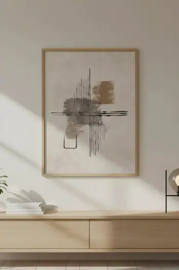 Pikturë dekorative me kornizë MDF, Wallity, Huhu740, 20x30cm