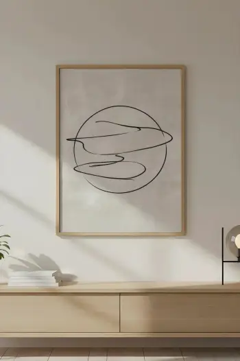 Pikturë dekorative me kornizë, MDF, shumëngjyrëshe, Wallity Huhu742, 30x40cm