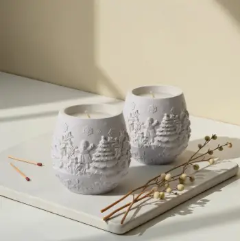 Set qirinjsh (2 copë), Evila Originals, i bardhë, Yılbaşı Büyük Sade