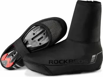 Mbulesa këpucësh Rockbros për çiklizëm, të zeza
