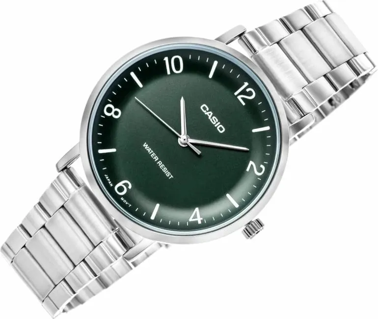 Orë dore për meshkuj CASIO, argjendtë - 2