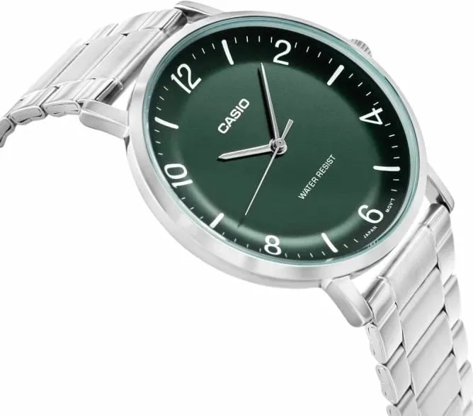 Orë dore për meshkuj CASIO, argjendtë - 3