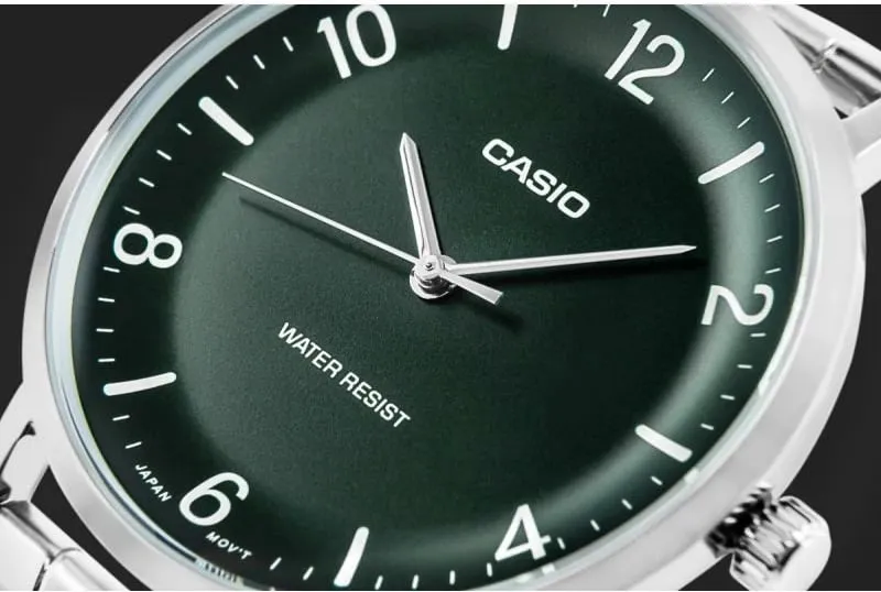 Orë dore për meshkuj CASIO, argjendtë - 4