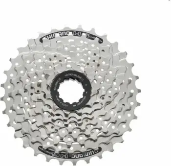 Kasetë biçiklete Shimano, unisex, argjendtë