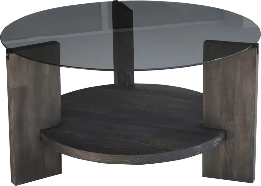 Tavolinë kafeje Hanah Home, Mahal, anthracite, kafe e errët - 6