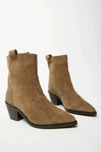 Çizme lëkure për gra, ngjyrë camel, Jumeon MK1345025KR20-002