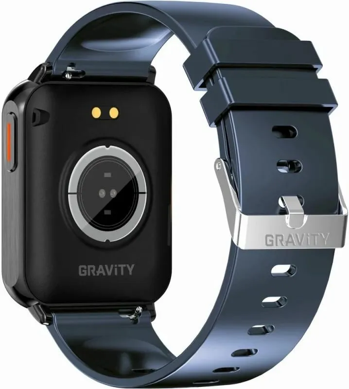 Smartwatch Gravity unisex, zi/blu e errët - 11