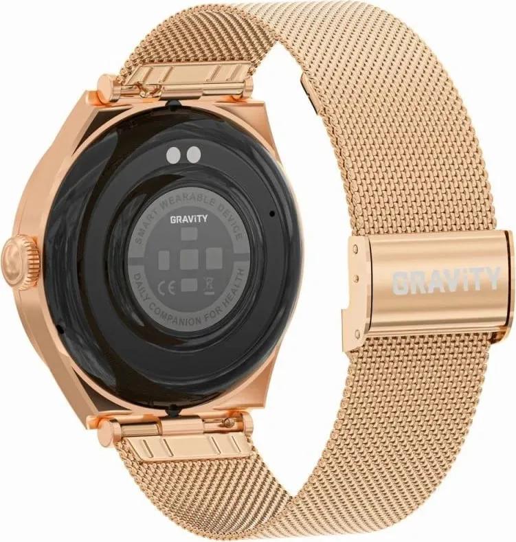 Smartwatch Gravity për femra, rozë gold - 4