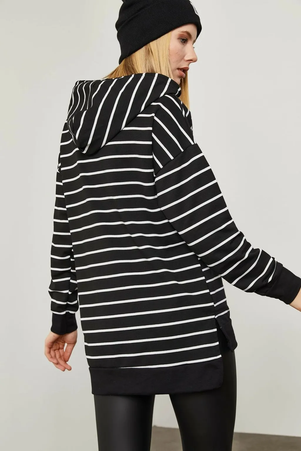 Bluze e trashë Jumeon, 2KXK8-45516, e zezë, e bardhë - 7