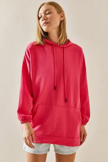 Bluze sport për gra, ngjyrë fuchsia, Jumeon 3YXK8-47461