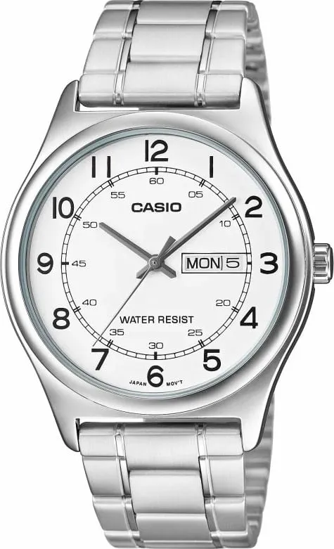 Orë dore për meshkuj CASIO, argjend - 1