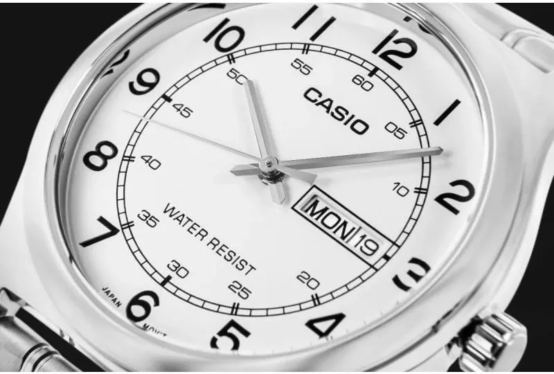Orë dore për meshkuj CASIO, argjend - 4