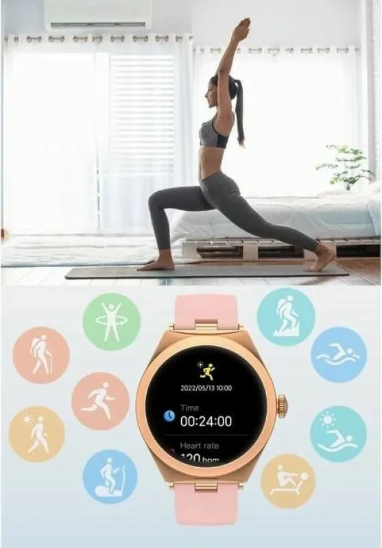 Smartwatch Gravity për femra, rozë - 7