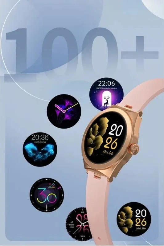 Smartwatch Gravity për femra, rozë - 8