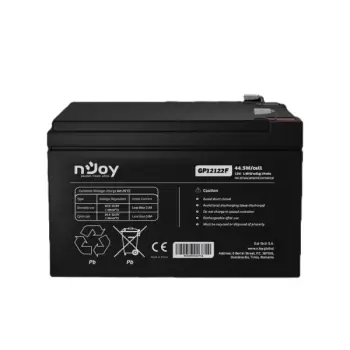 Bateri NJoy GP12122F – 12V / 12Ah, terminal F2 (T2), VRLA AGM
