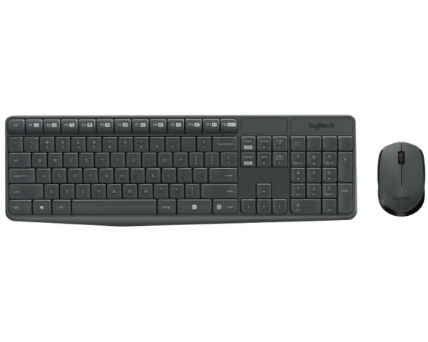 Set tastiere dhe maus Logitech MK235 - Wireless, e zeze - 1