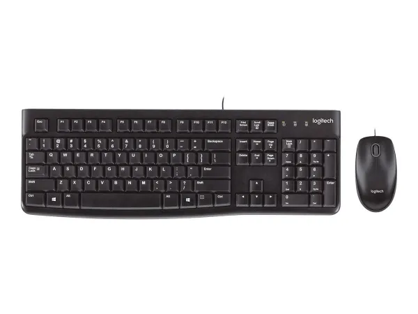 Set Tastierë dhe Maus Logitech MK120- Wireless, e zezë - 1