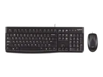 Set Tastierë dhe Maus Logitech MK120- Wireless, e zezë