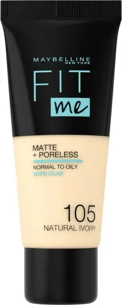 Krem pudër Maybelline Fit Me Mattifying, 105 Natural Ivory, 30ml
