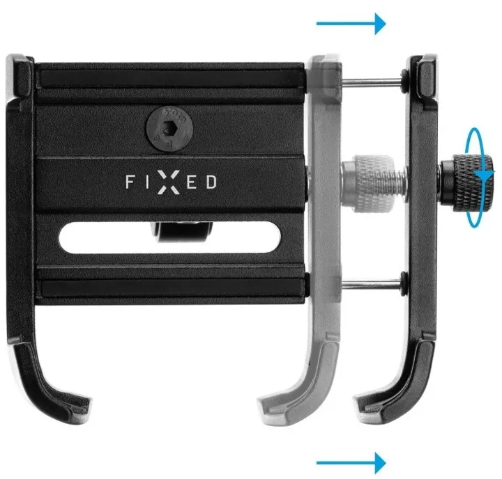 Mbajtëse celulari për biçikletë FIXED për Bikee ALU 2, e zezë - 3