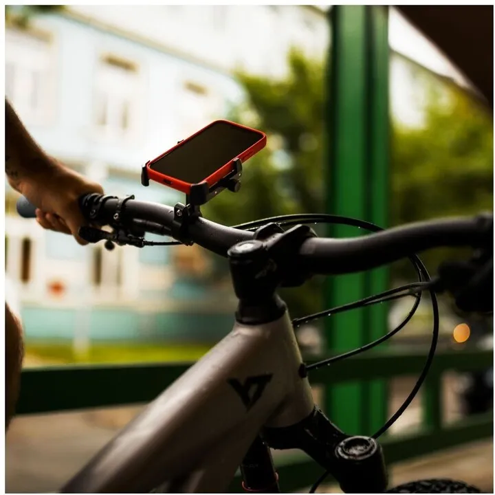 Mbajtëse celulari për biçikletë FIXED për Bikee ALU 2, e zezë - 9