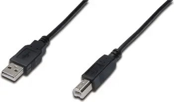 Kabllo Digitus, USB-A në USB-B, M-M, 1.8m, e zezë
