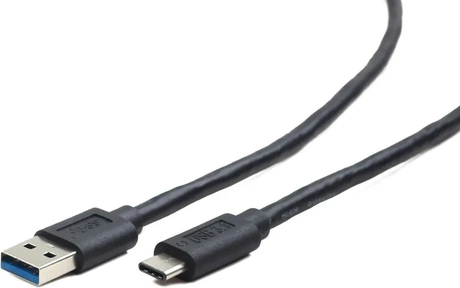 Kabllo Gembird CABLEXPERT, USB-A 3.0 (M) në USB-C (M), 1.8m, e zezë - 1