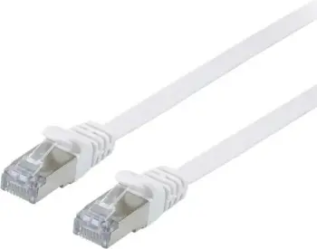 Kabllo rrjeti EQUIP Cat6a 5m flat, e bardhë