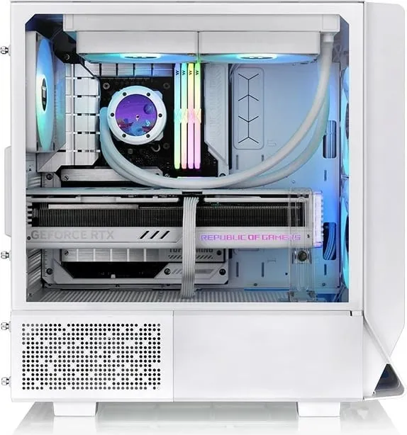 Kasë Thermaltake Ceres 330 TG ARGB, e bardhë, Midi Tower - 3