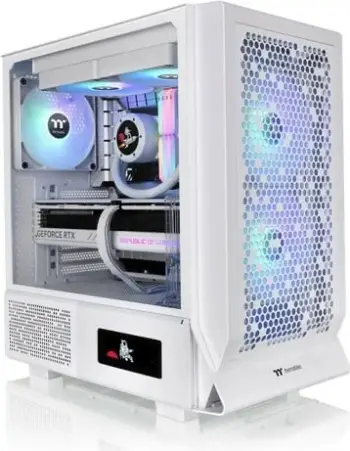 Kasë Thermaltake Ceres 330 TG ARGB, e bardhë, Midi Tower