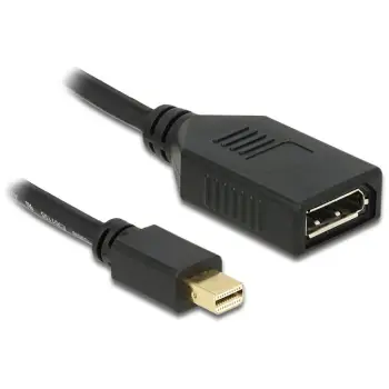 Përshtatës AV Delock DisplayPort Mini - DisplayPort, i zi