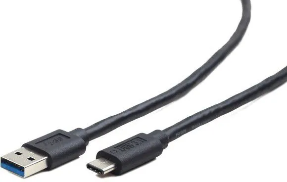Kabllo Gembird USB-A në USB-C, 1m, e zezë - 1