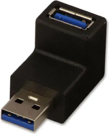 Përshtatës USB-USB Lindy, i zi