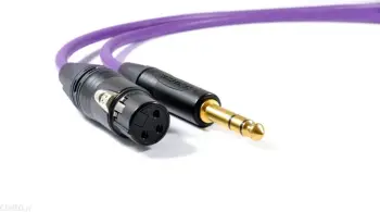 Kabllo Melodika Jack 6.3mm - XLR, 0.5m, vjollcë