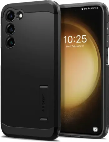 Mbështjellës për Samsung Galaxy S23 Spigen Tough Armor, i zi