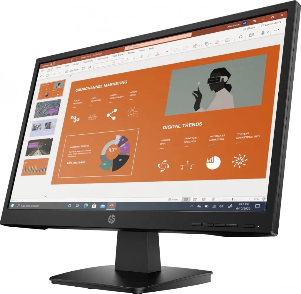 Monitor HP P22va G4, 21.5", Full HD, i zi - 2