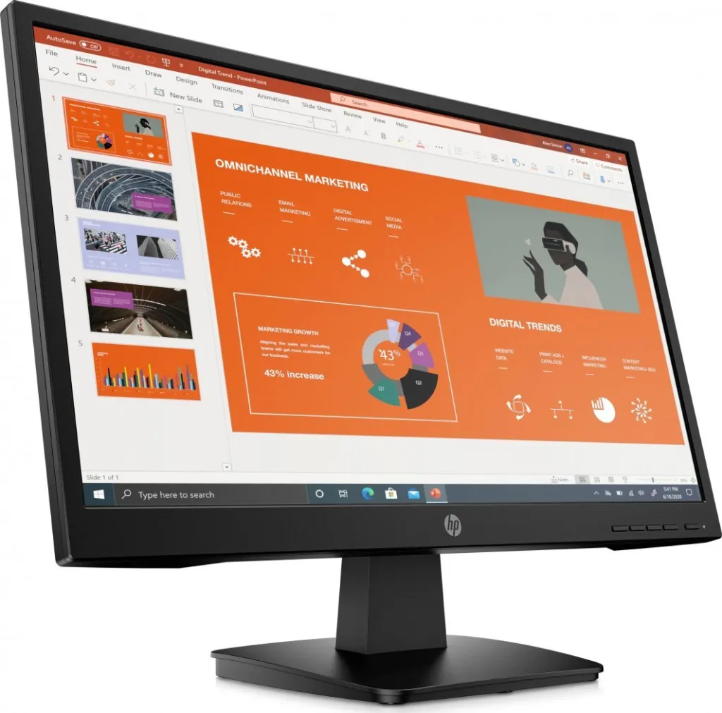 Monitor HP P22va G4, 21.5", Full HD, i zi - 3