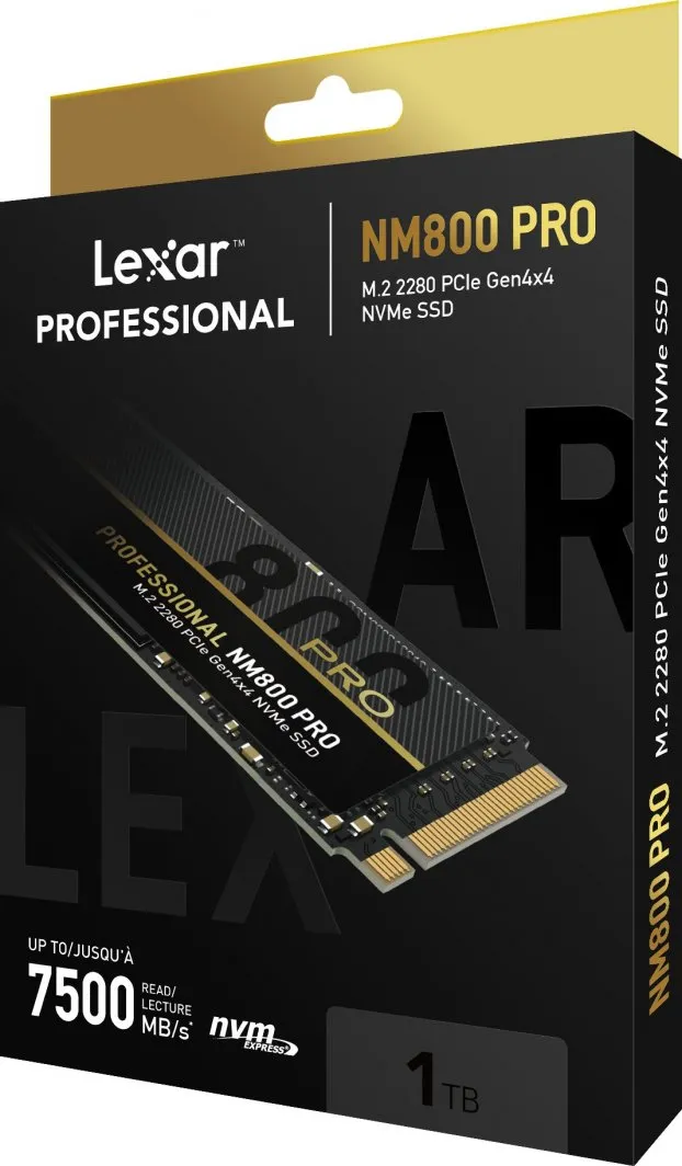 Disk SSD Lexar Professional NM800 Pro, 1TB, M.2 2280 PCI-E x4 Gen4 NVMe - 5