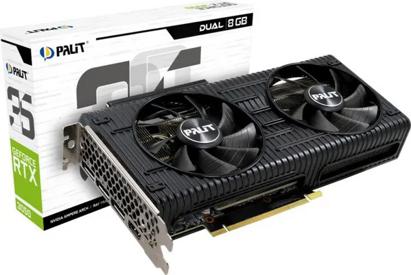 Kartelë grafike Palit GeForce RTX 3050 Dual 8GB GDDR6 - 16