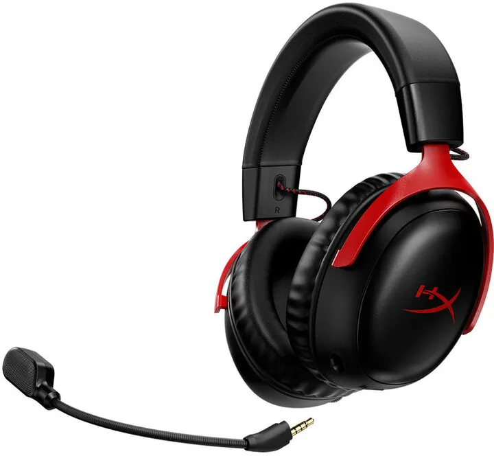 Kufje HyperX Cloud III Wireless, të zeza/ kuqe - 1