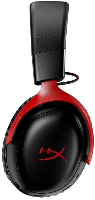 Kufje HyperX Cloud III Wireless, të zeza/ kuqe - 2
